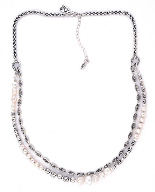 Classic Pearl Necklace- #1189-MN